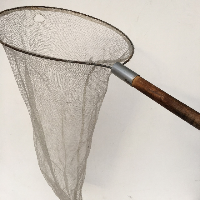 NET, (Fishing or Butterfly) Wooden Handle